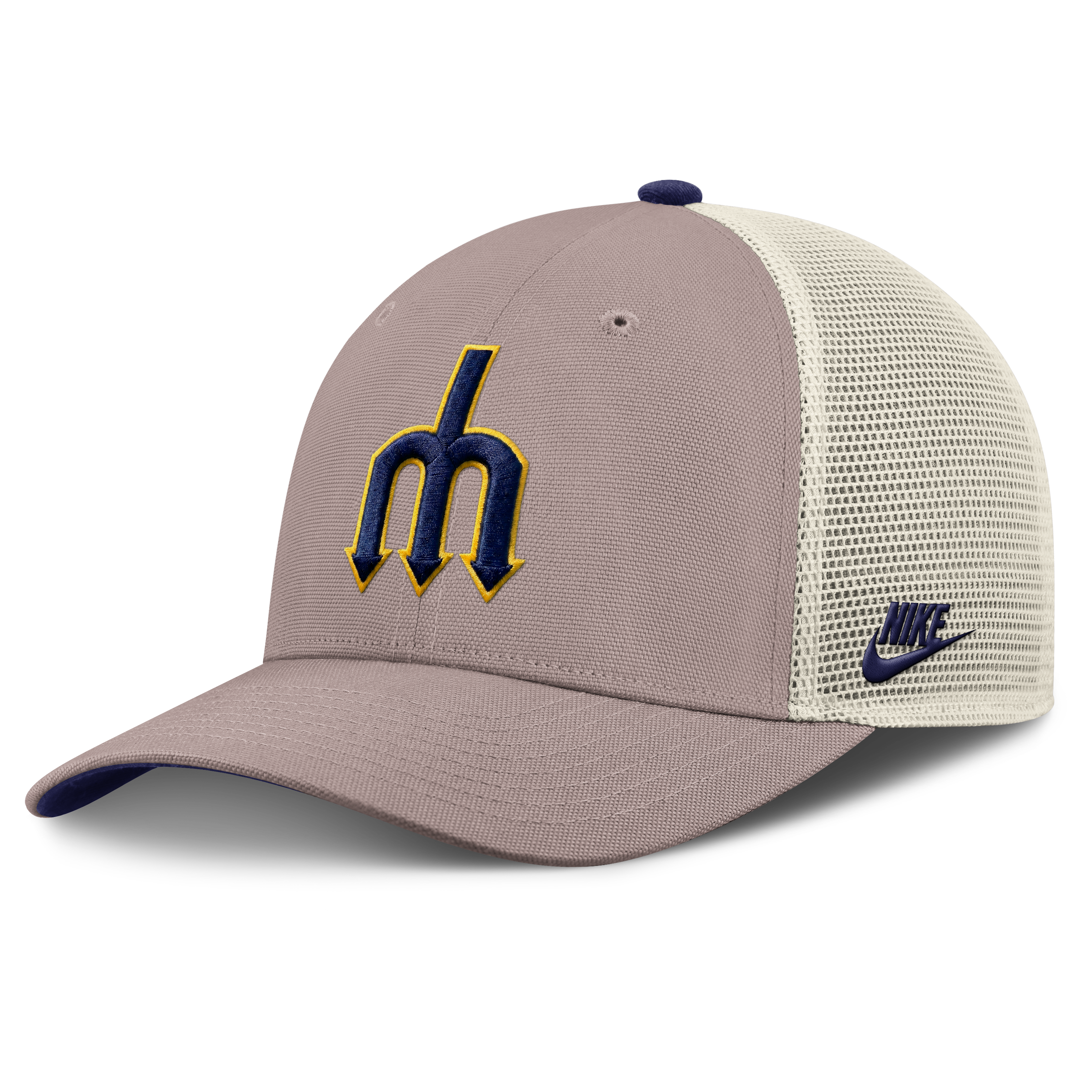 Casquette trucker ajustable Nike kaki Seattle Mariners Cooperstown Rise pour homme