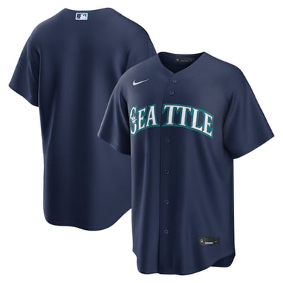  Seattle Mariners Nike Road Replica Jersey - Navy