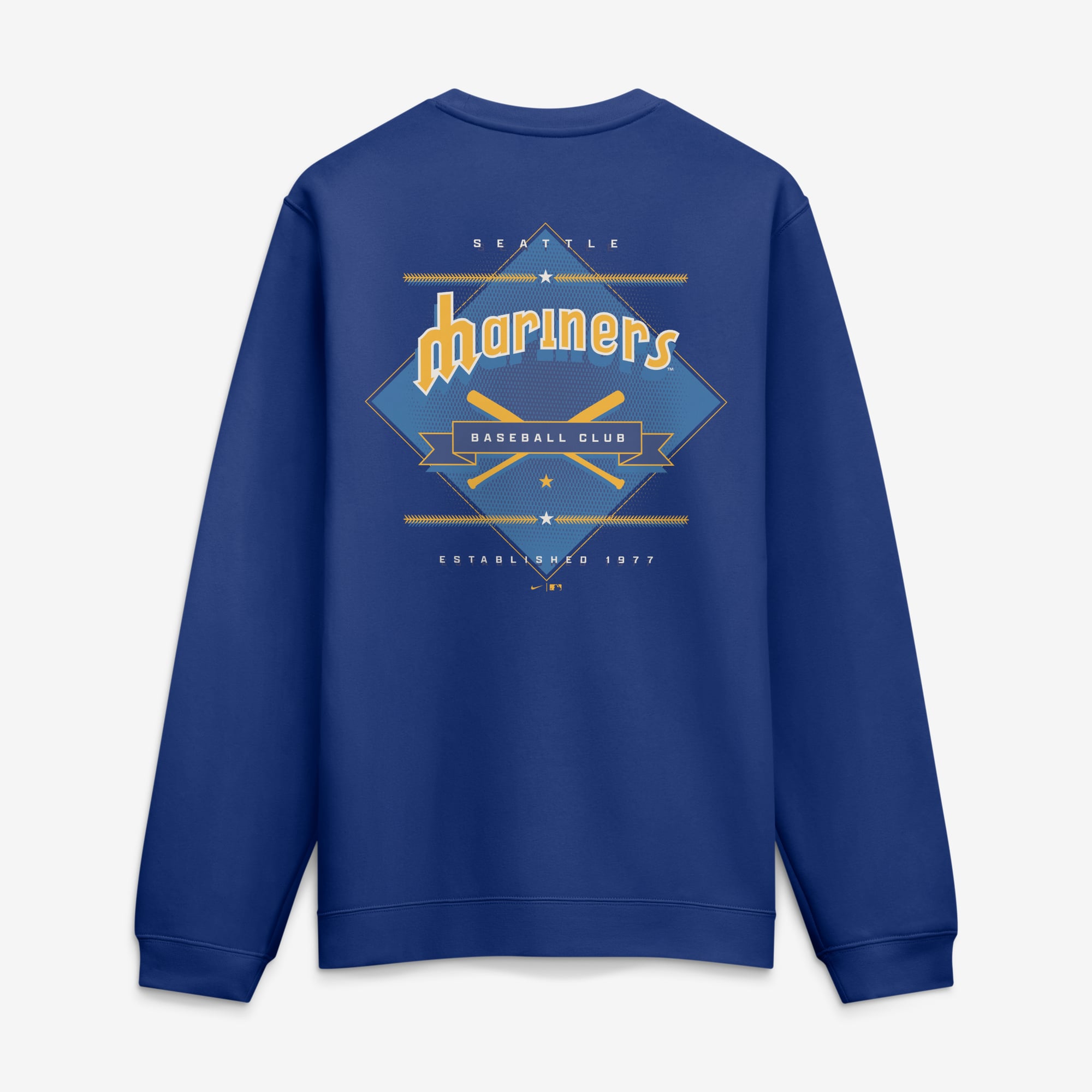 Men's Nike Royal Seattle Mariners Cooperstown Diamond Sweatshirt