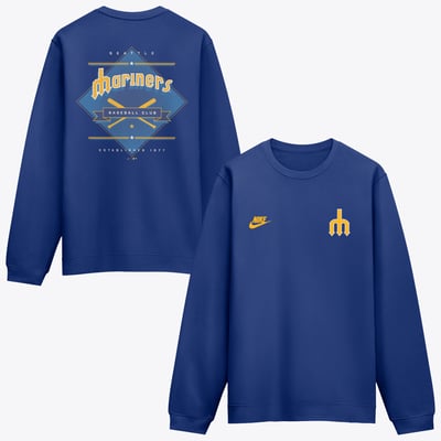 Seattle Mariners Nike Cooperstown Diamond Sweatshirt - Royal