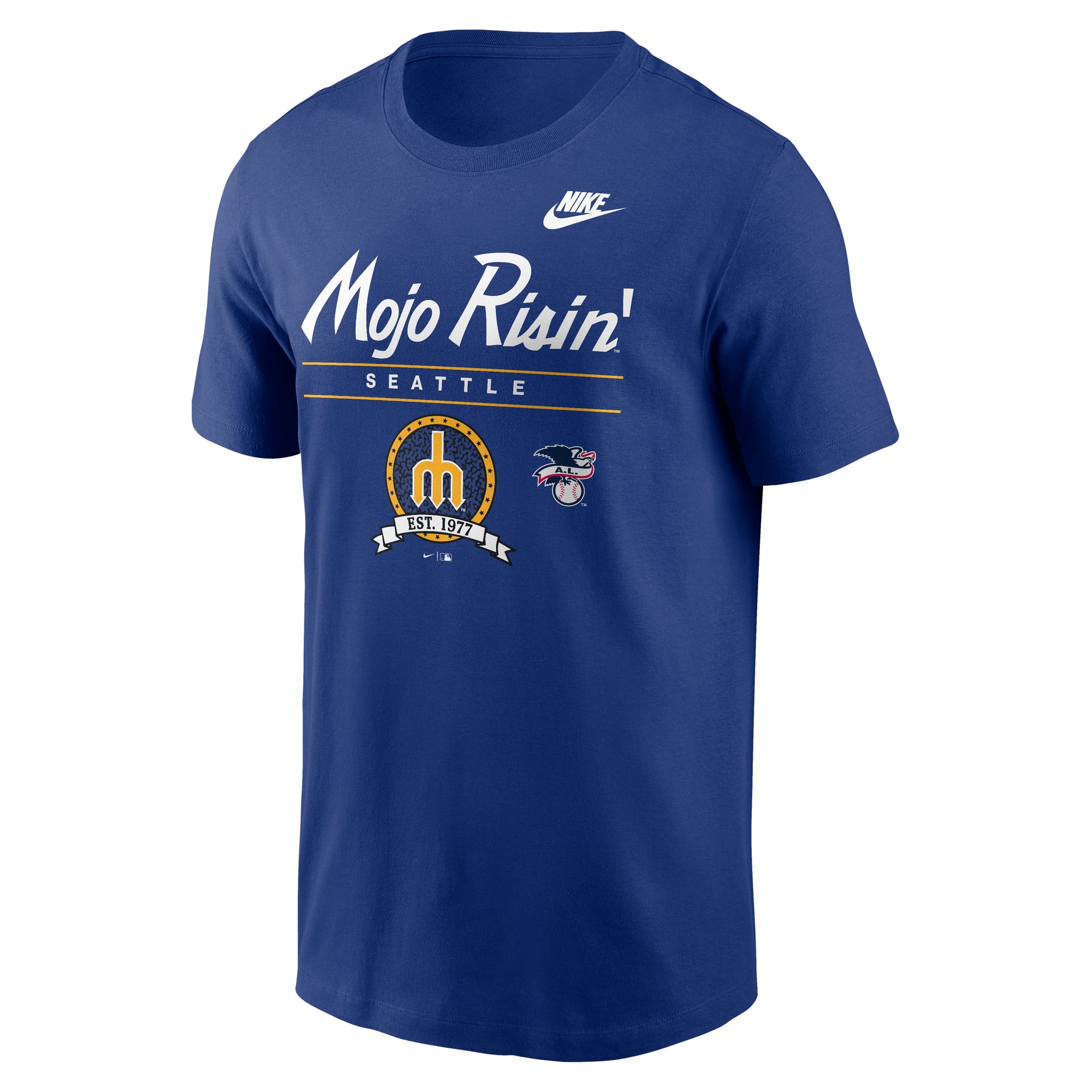Men's Nike Royal Seattle Mariners Cooperstown Graphic T-Shirt