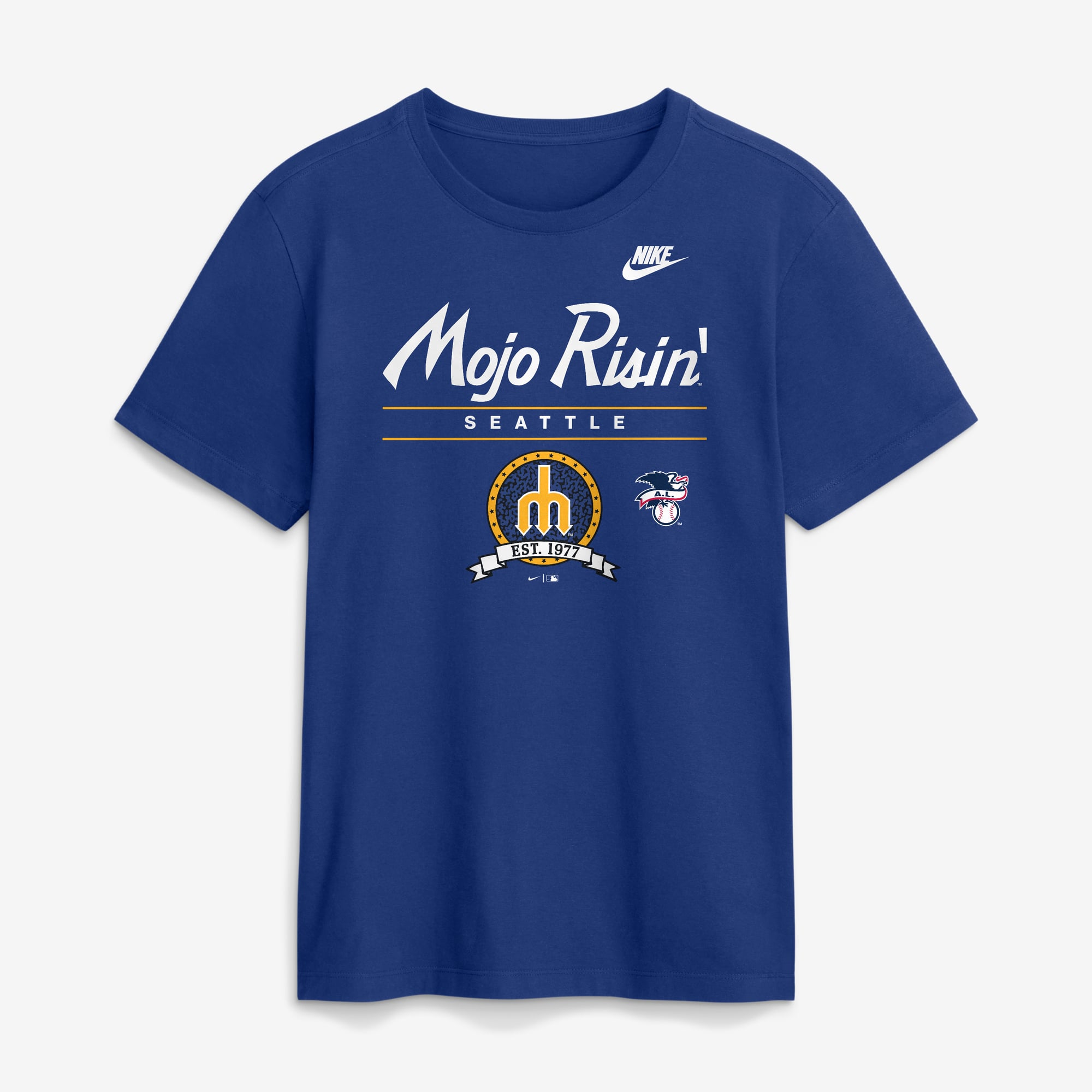 Men's Nike Royal Seattle Mariners Cooperstown Graphic T-Shirt
