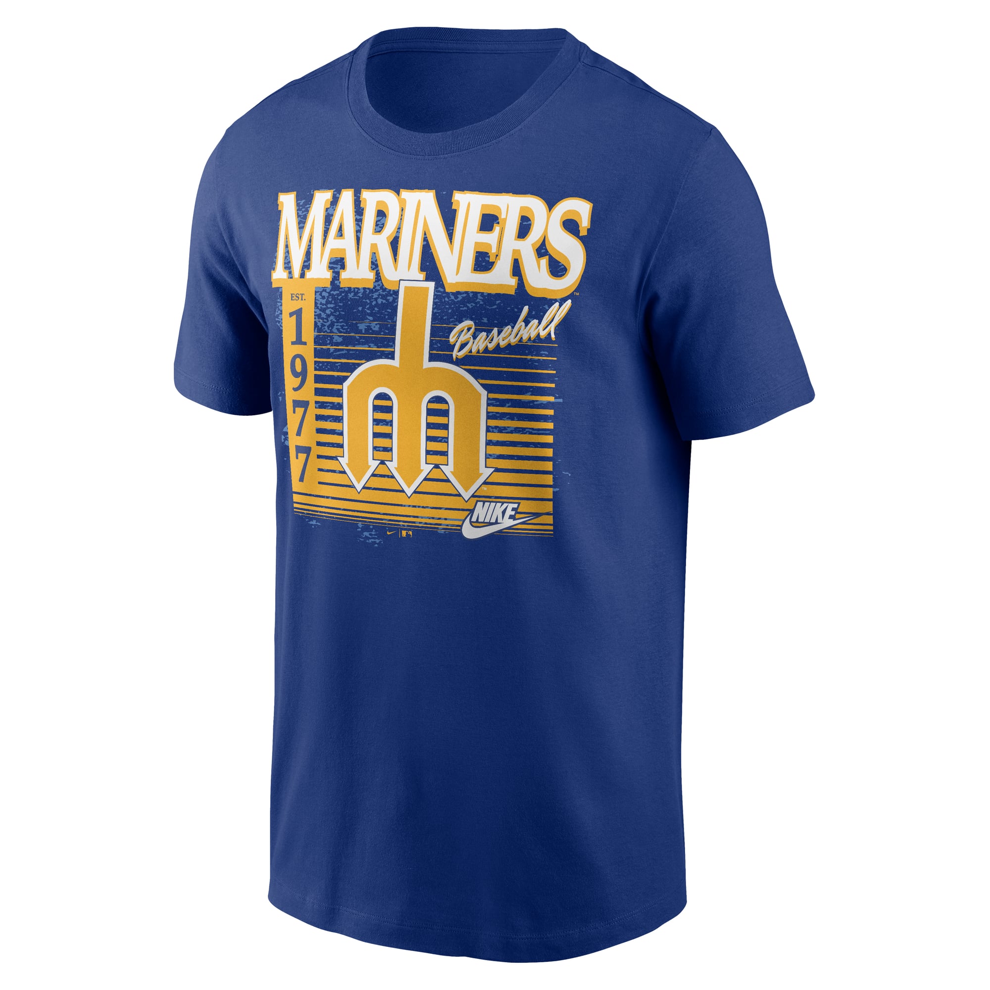 Men's Nike Royal Seattle Mariners Cooperstown Logo T-Shirt