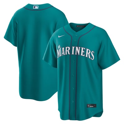  Seattle Mariners Nike Alternate Replica Jersey - Teal