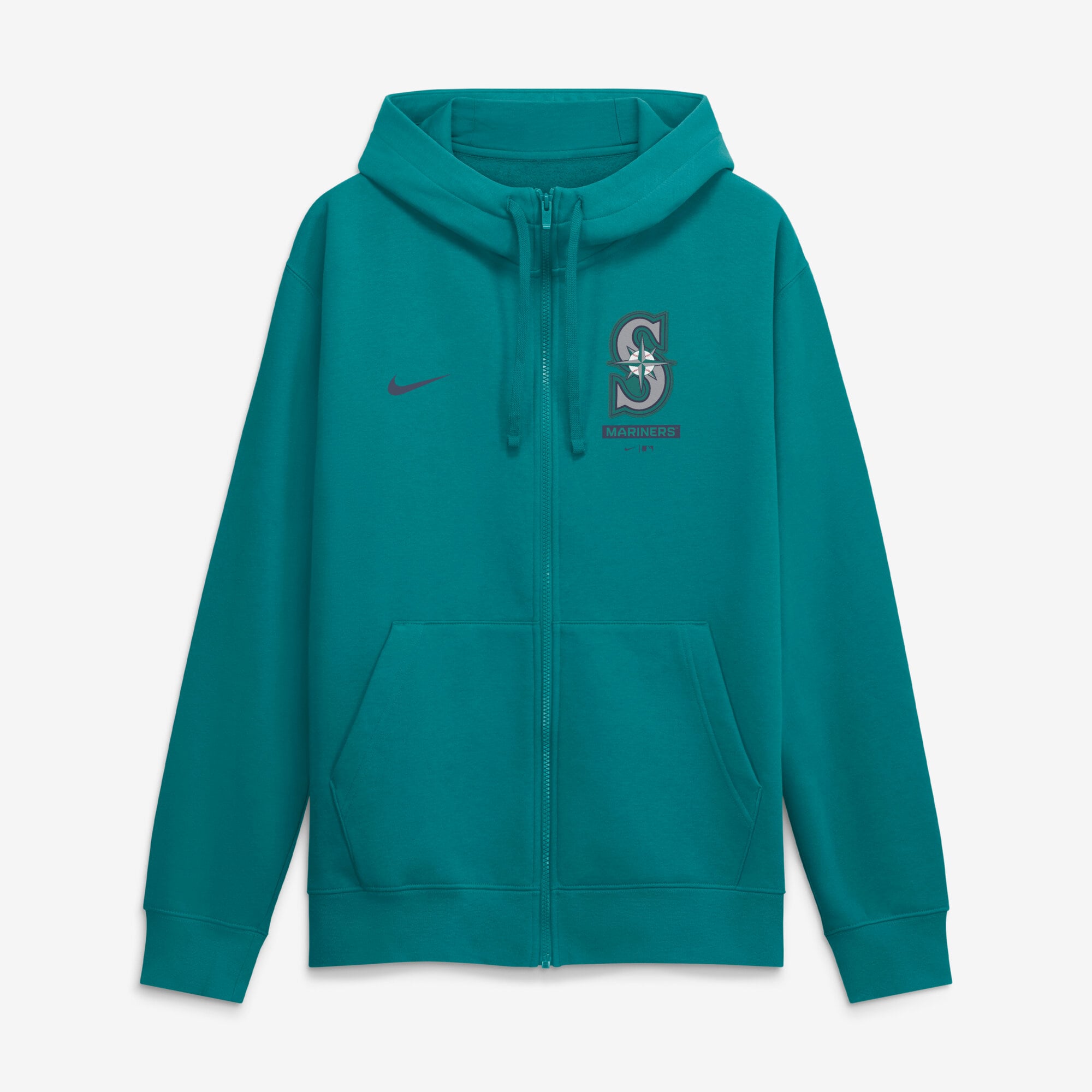 Men's Nike Teal Seattle Mariners Primetime Lockup Full-Zip Hoodie