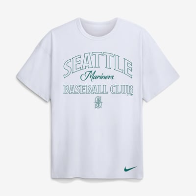 Seattle Mariners Nike Max90 Heavyweight T-Shirt - White