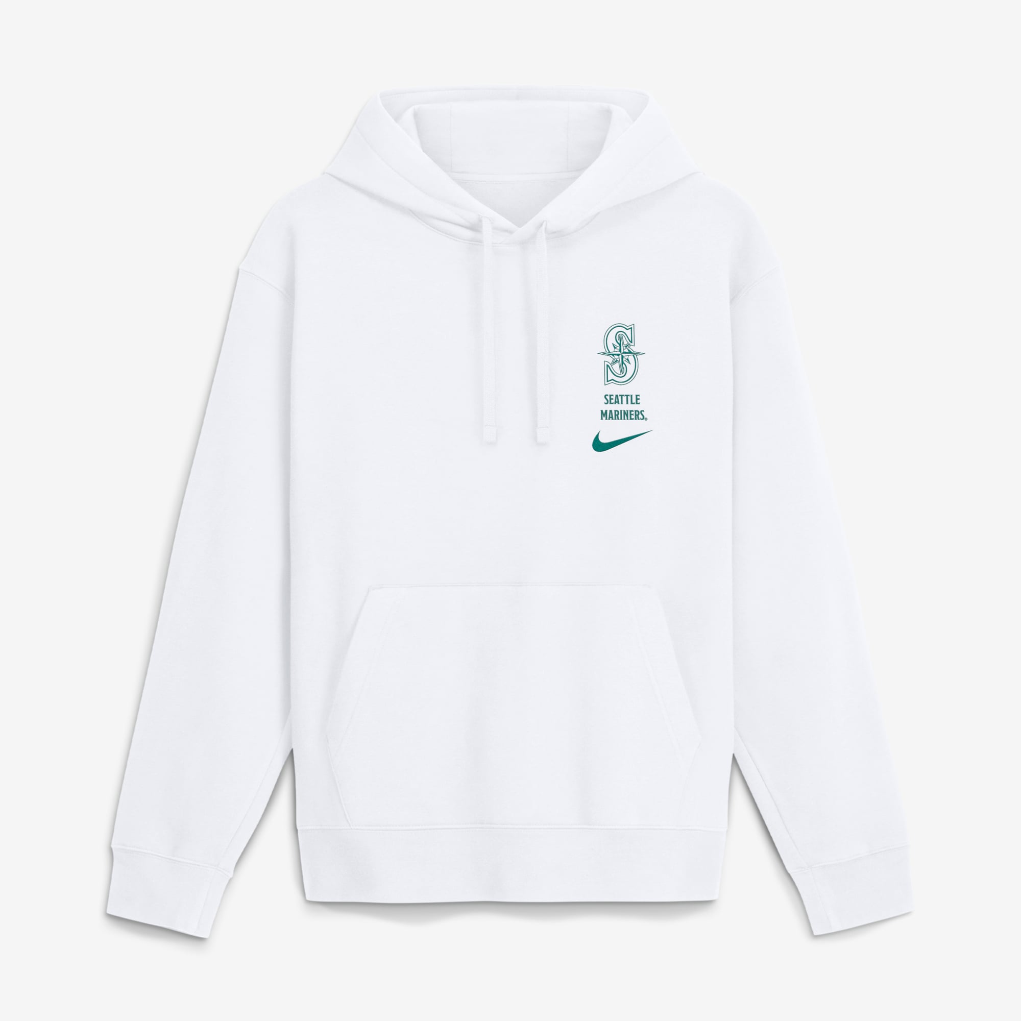 Men's Nike White Seattle Mariners Minimal Club Fleece Hoodie
