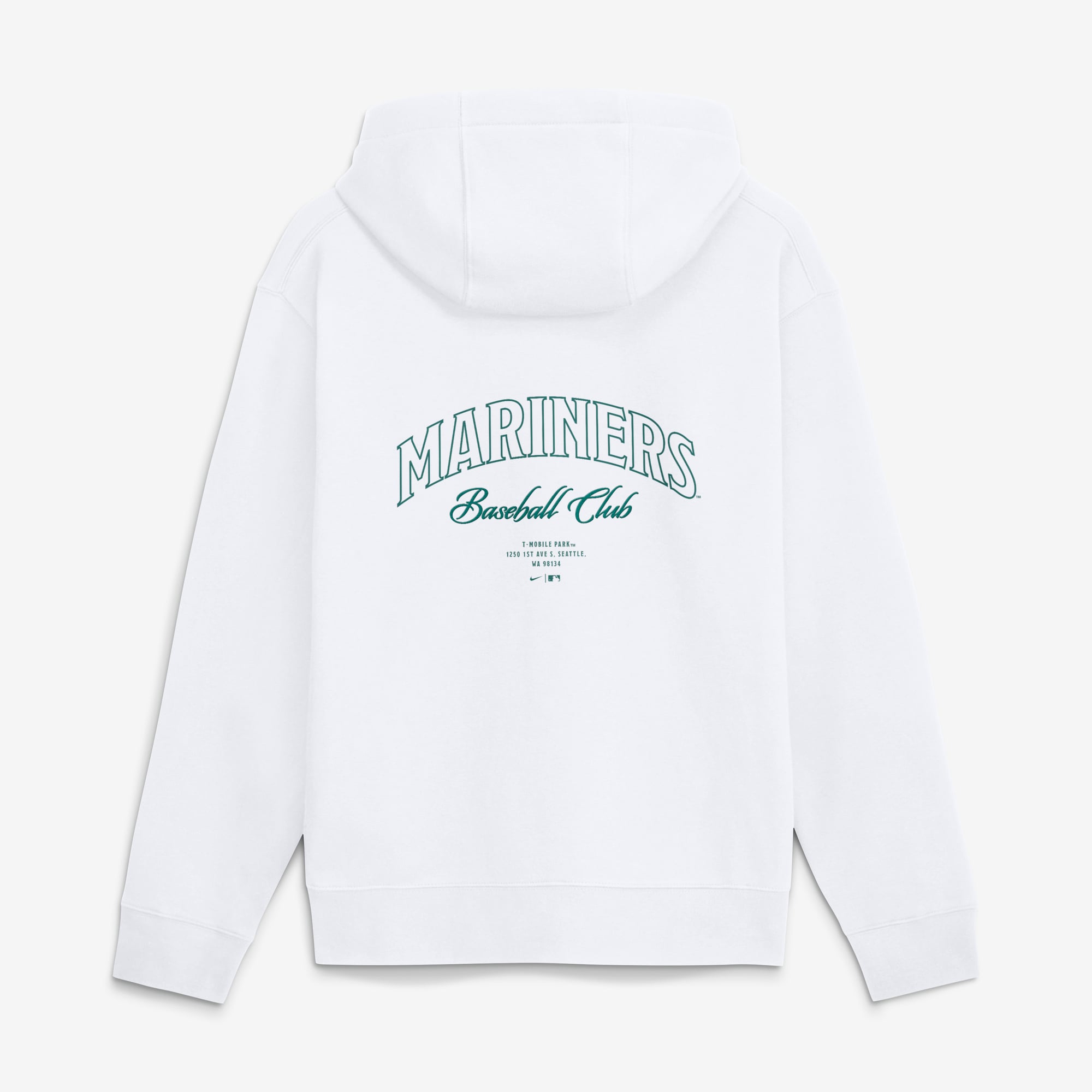 Men's Nike White Seattle Mariners Minimal Club Fleece Hoodie