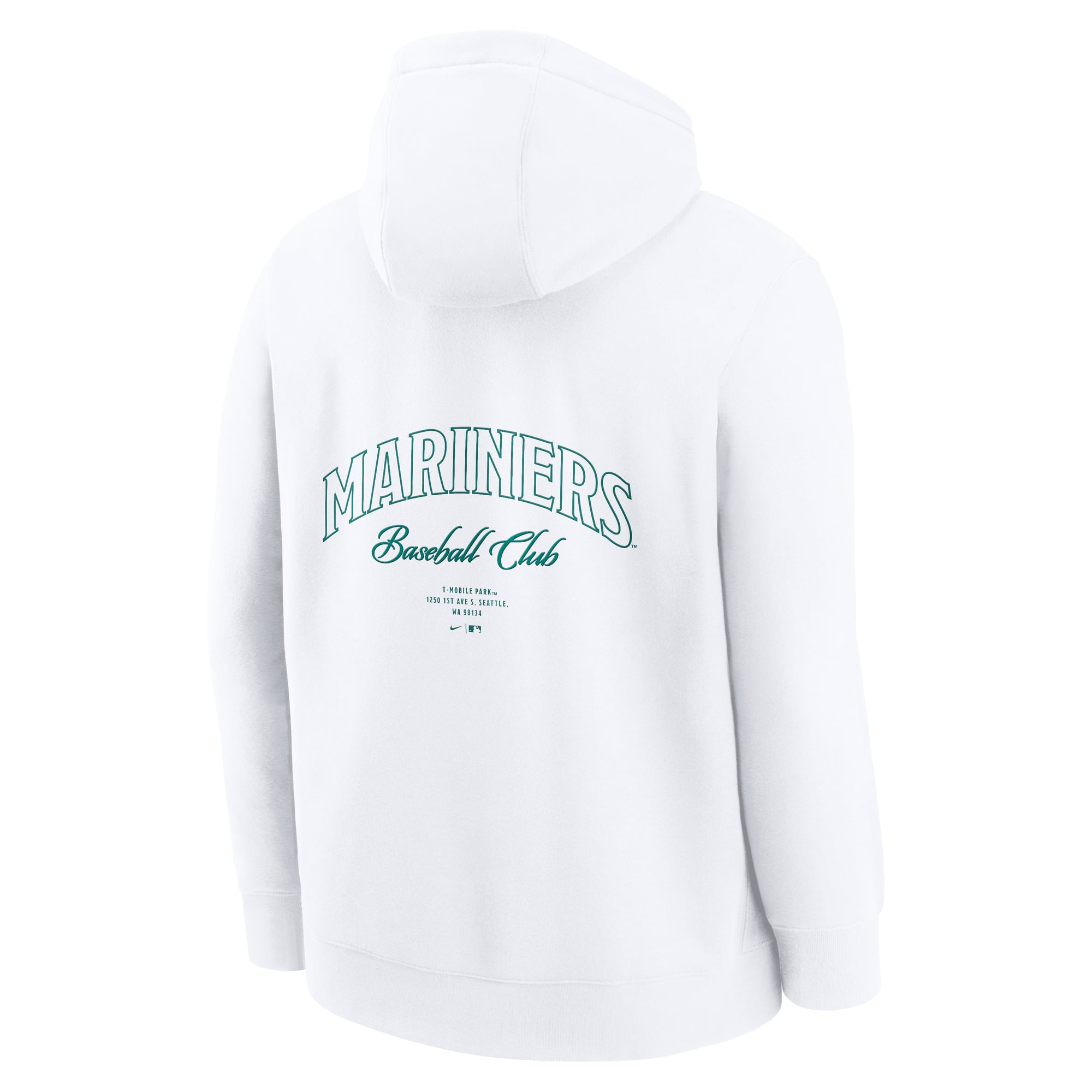 Men's Nike White Seattle Mariners Minimal Club Fleece Hoodie
