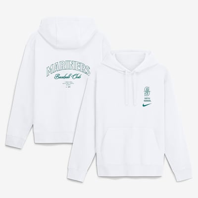 Seattle Mariners Nike Minimal Club Fleece Hoodie - White