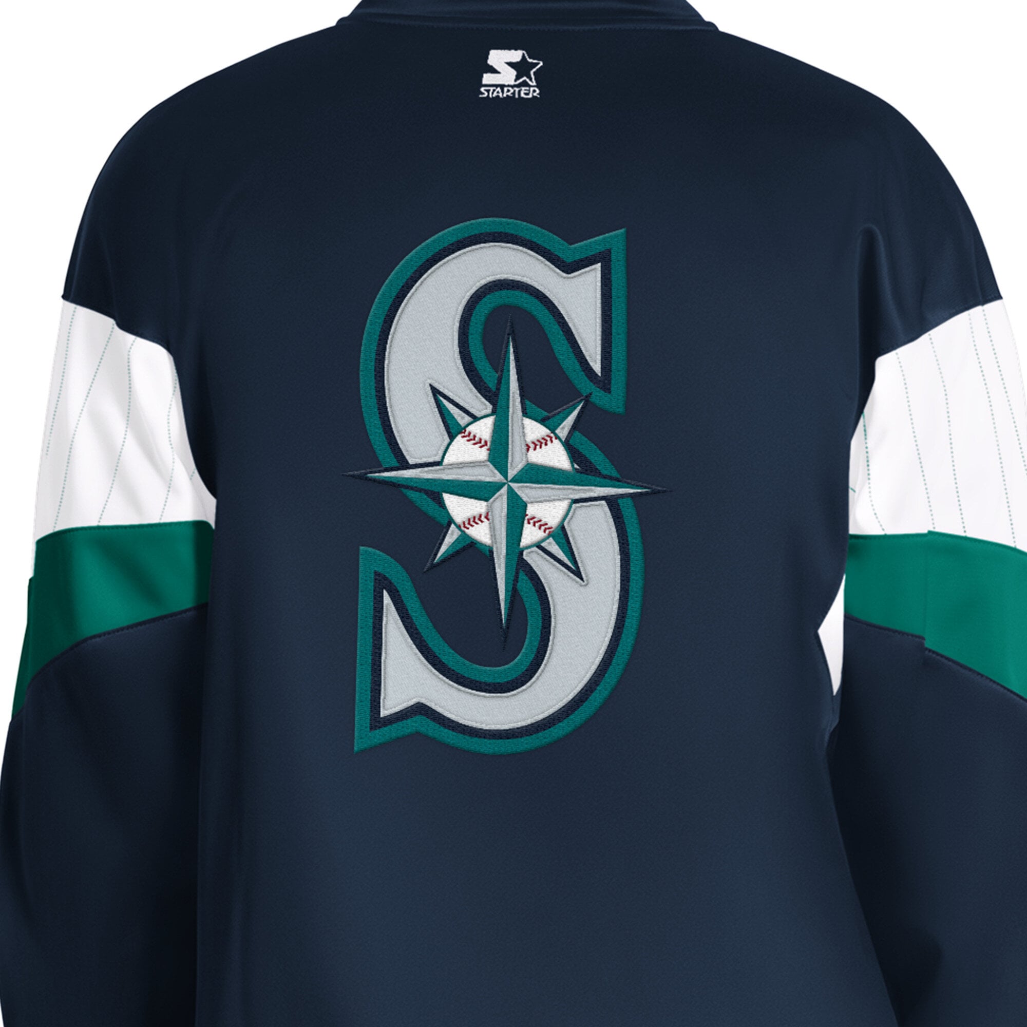 Veste de survêtement zippée Starter Navy Seattle Mariners Legacy pour homme