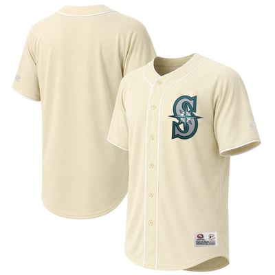 Seattle Mariners Stitches Fashion Jersey - Cream