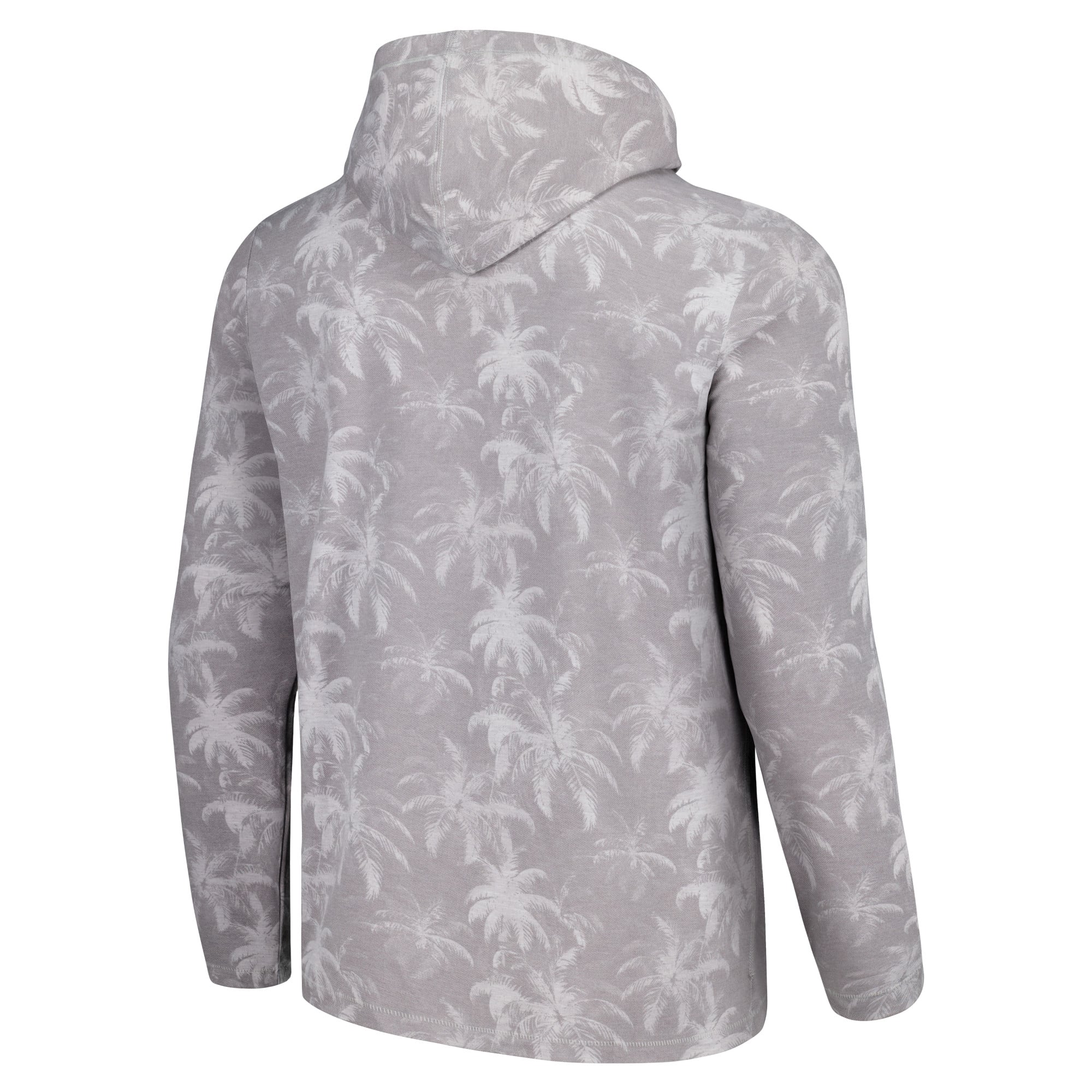 Men's Tommy Bahama Gray Seattle Mariners Palm Frenzy Hoodie Long Sleeve T-Shirt