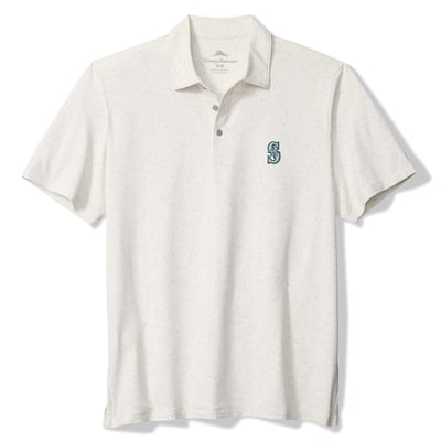  Seattle Mariners Tommy Bahama Palm Dunes IslandZone Polo - White