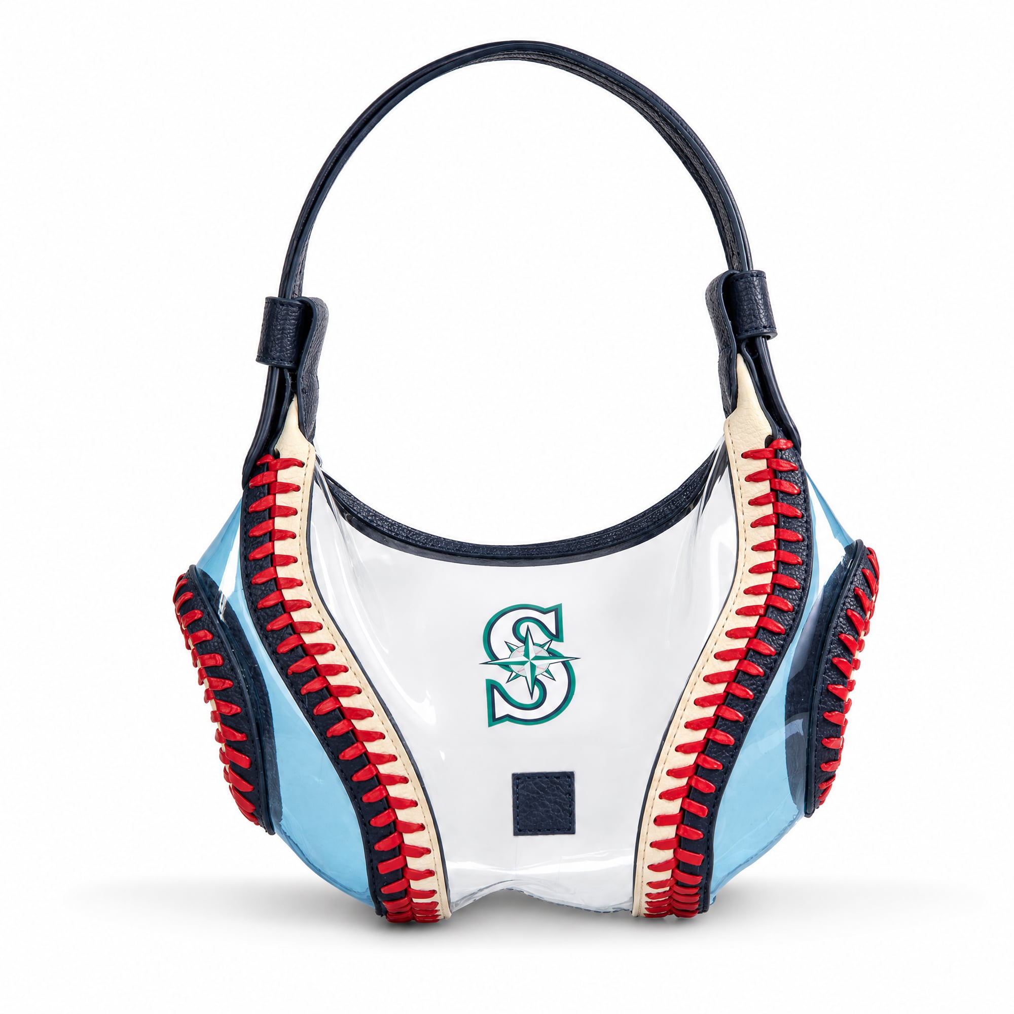 Montana West Seattle Mariners Clear Slouchy Shoulder Bag