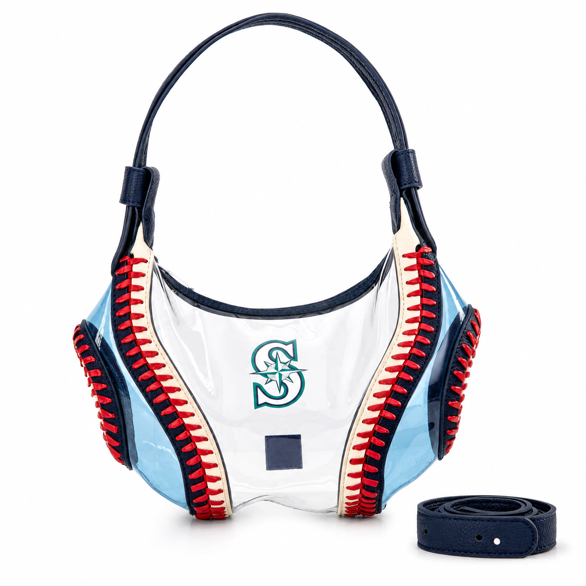 Montana West Seattle Mariners Clear Slouchy Shoulder Bag