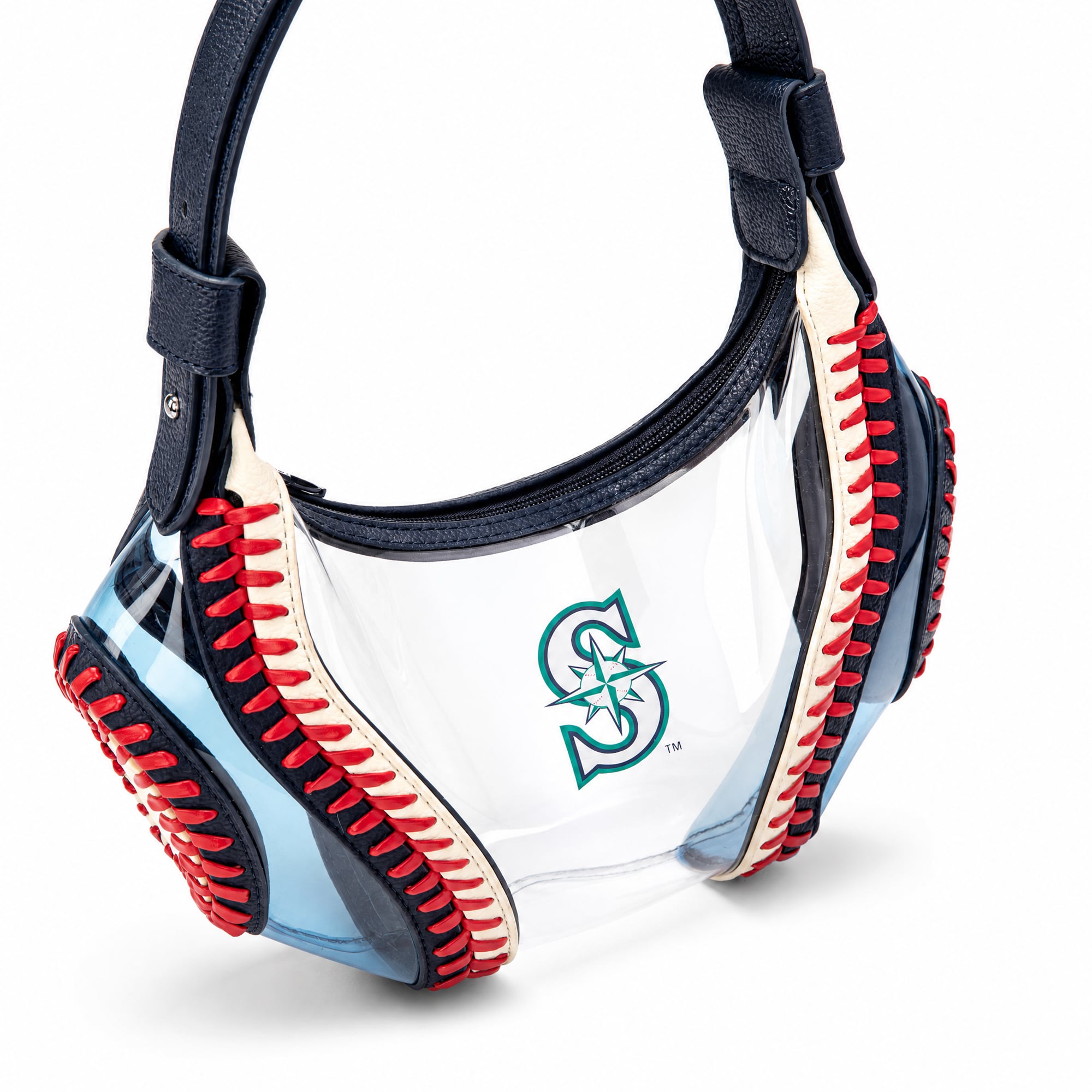 Montana West Seattle Mariners Clear Slouchy Shoulder Bag