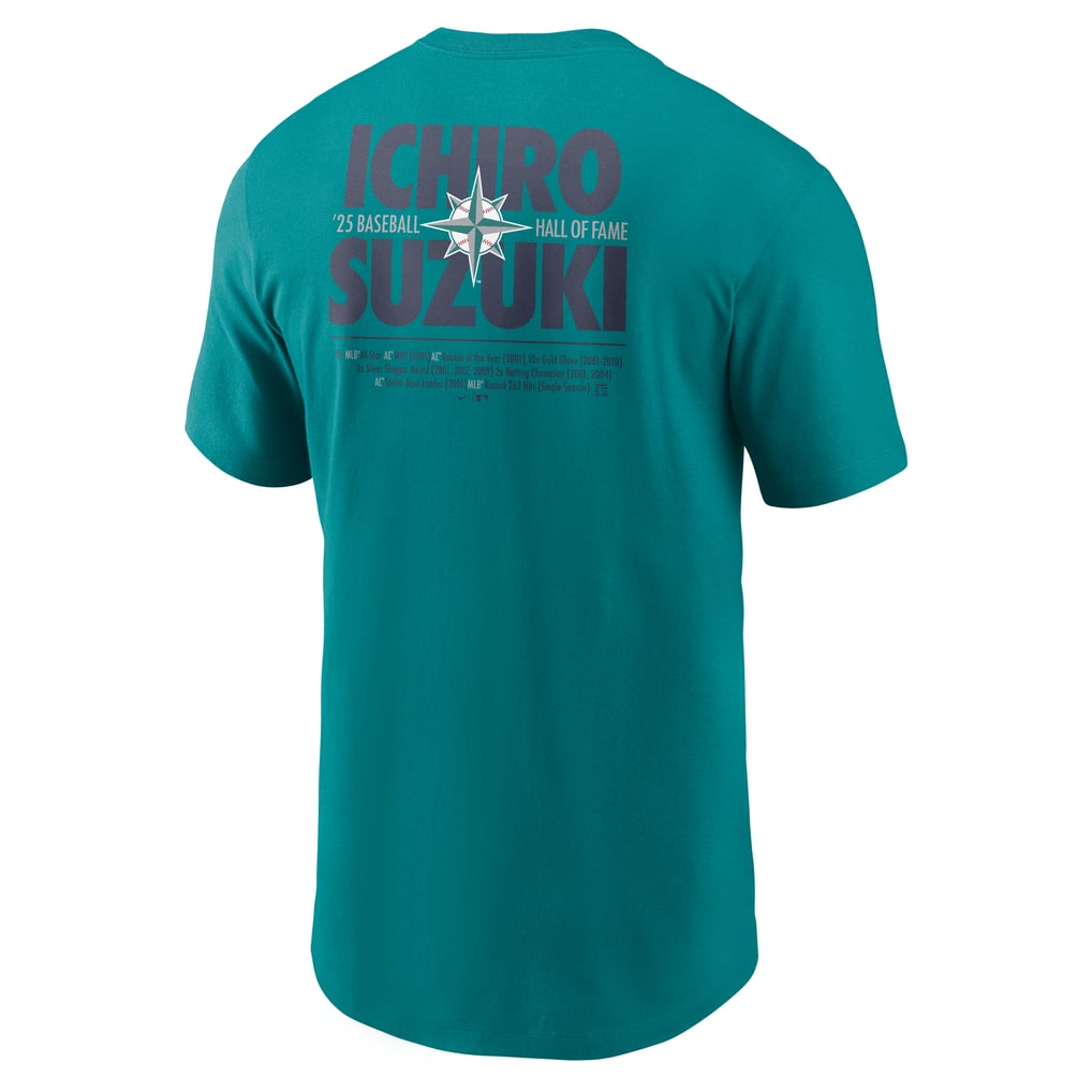 NIKE マリナーズ イチロー アメリカ野球殿堂入り記念 コットン Tシャツ 