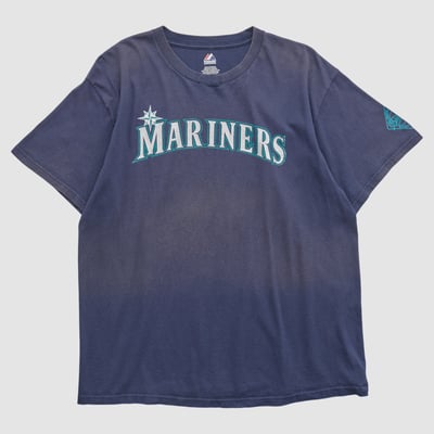 Seattle Mariners Majestic 2010s T-shirt - Navy - L by Fanatics Real Vintage