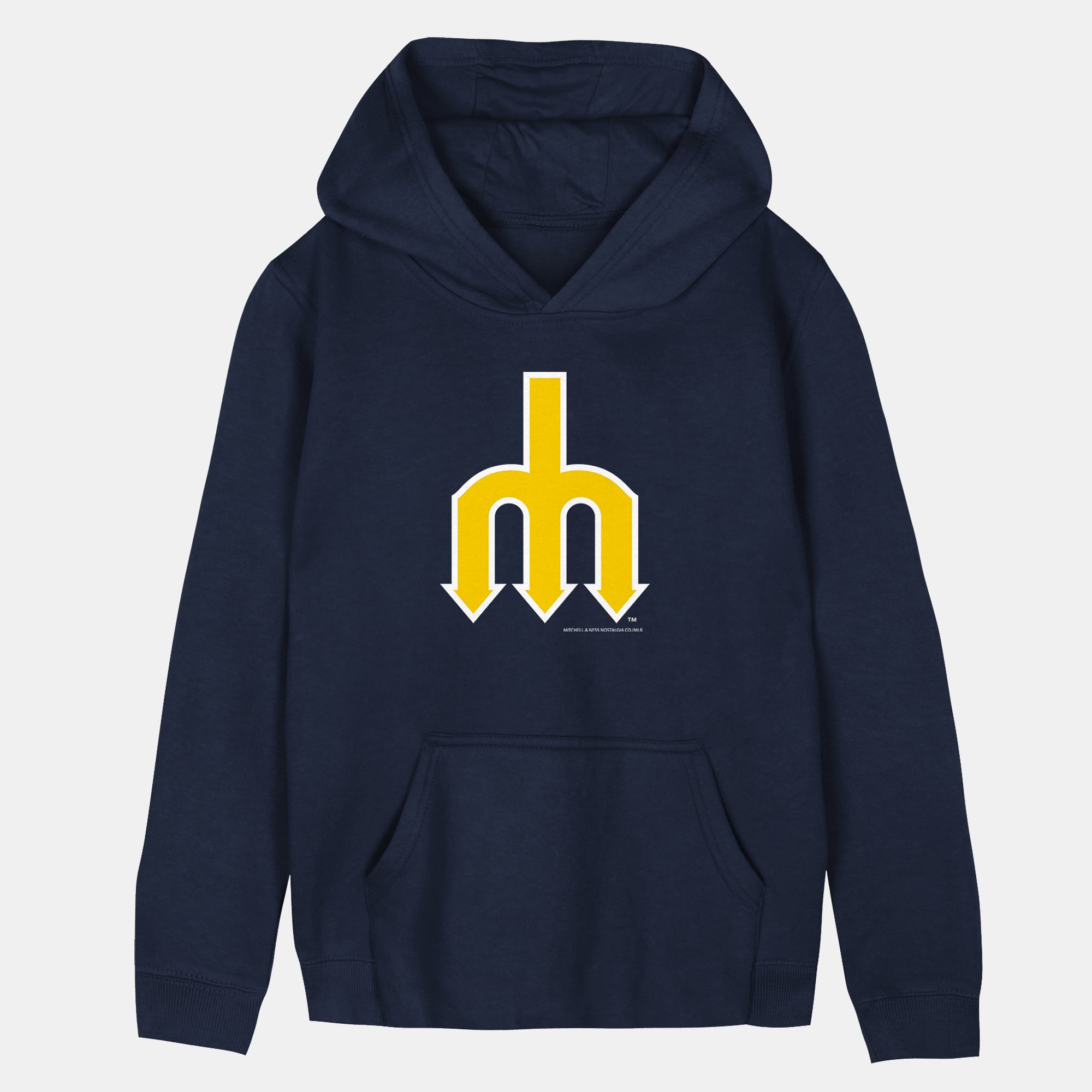Toddler Mitchell & Ness Navy Seattle Mariners Retro Logo Hoodie