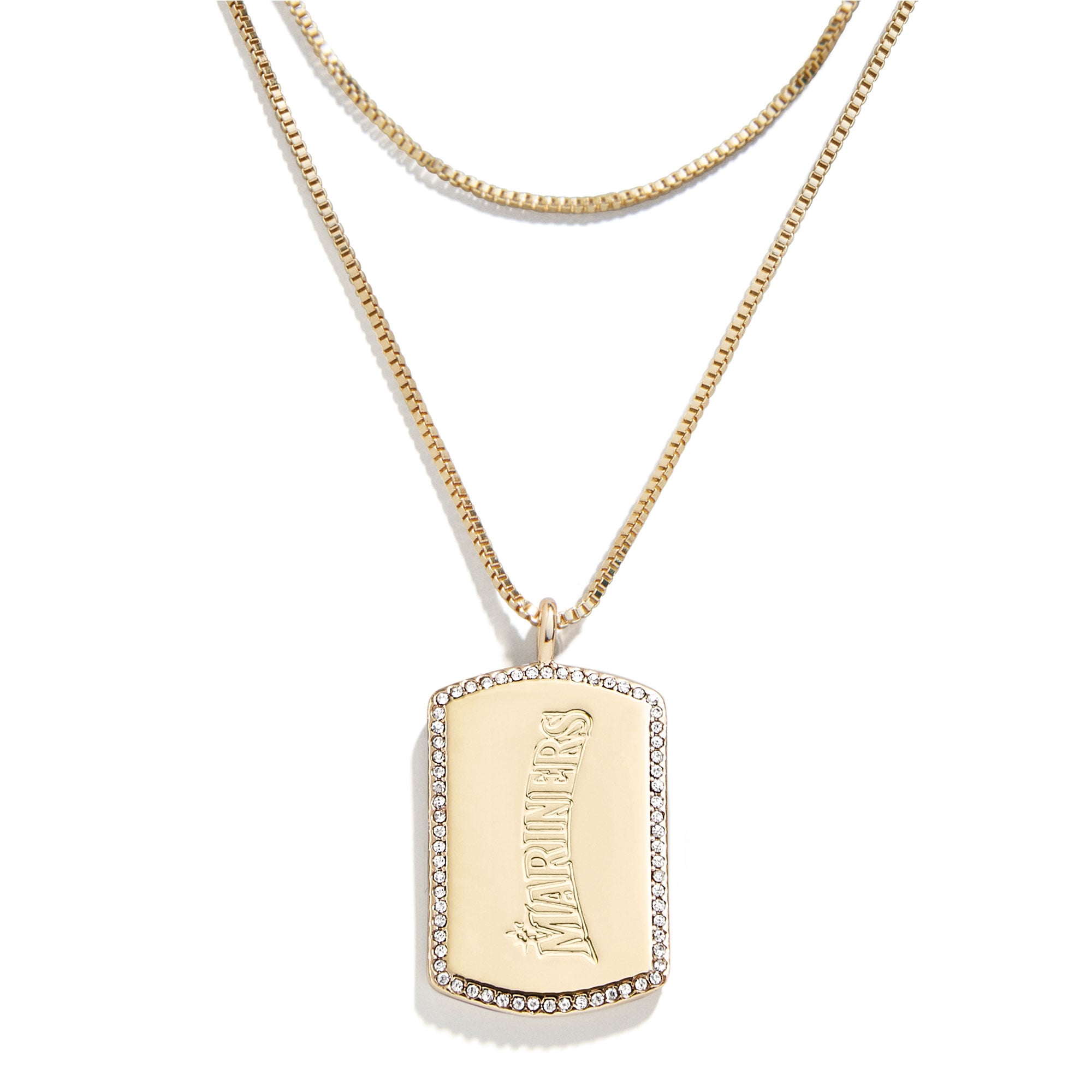 WEAR by Erin Andrews x Baublebar Seattle Mariners Dog Tag Collier
