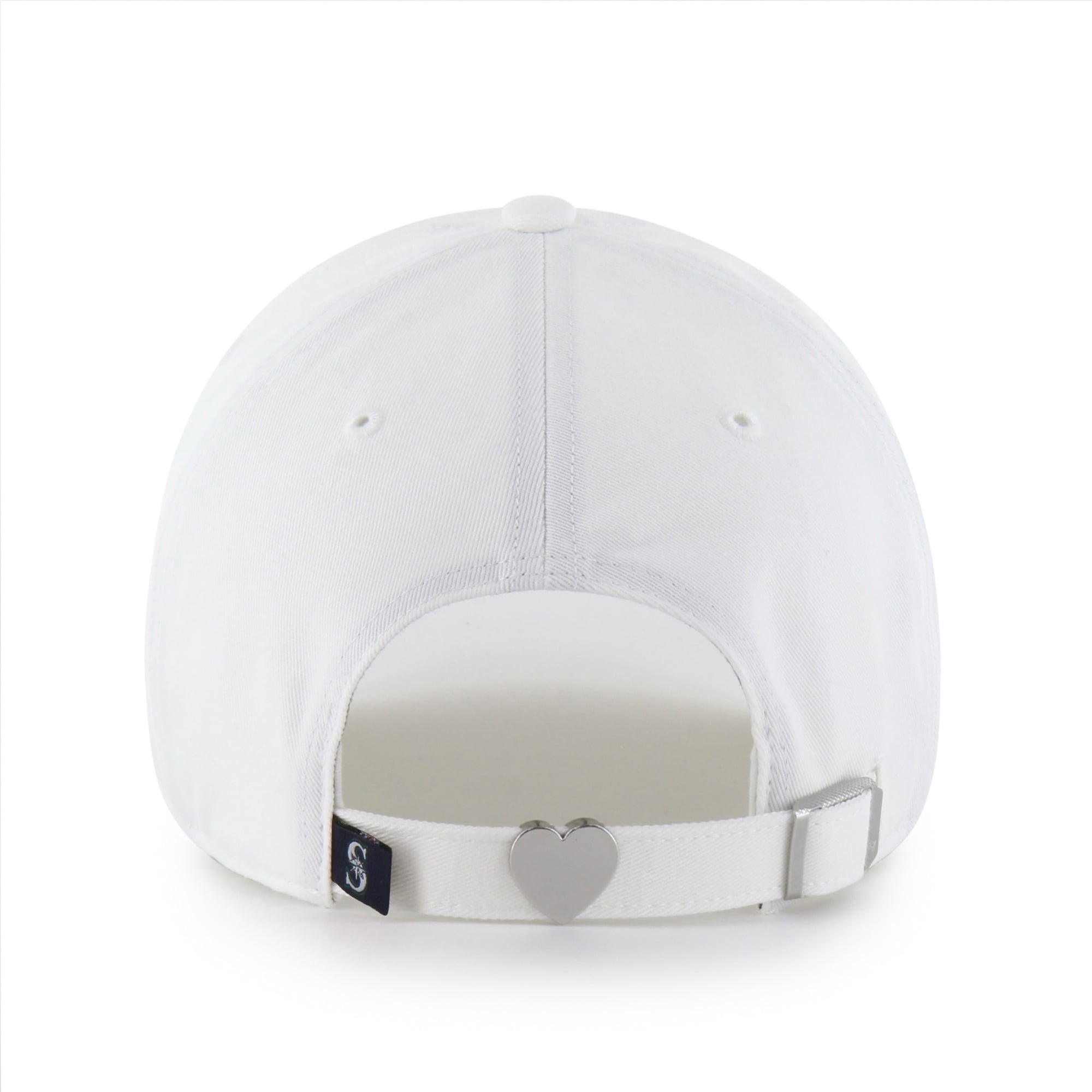 Women's '47 White Seattle Mariners Trendy Script Clean Up Adjustable Hat