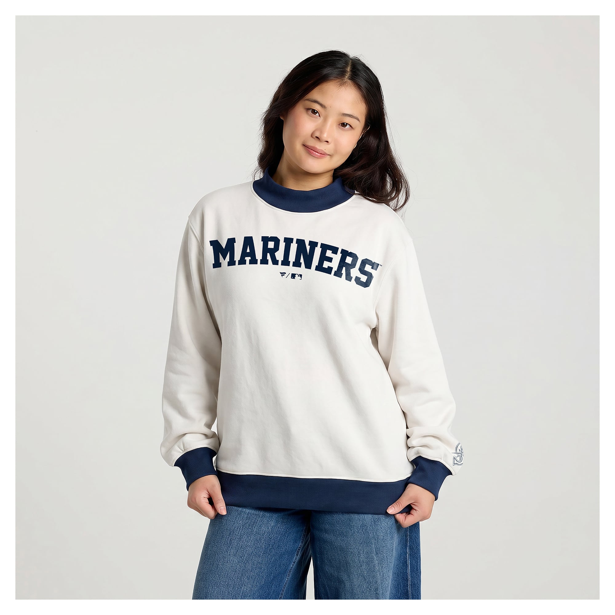 Sweat-shirt crème Seattle Mariners pour femmes de Fanatics