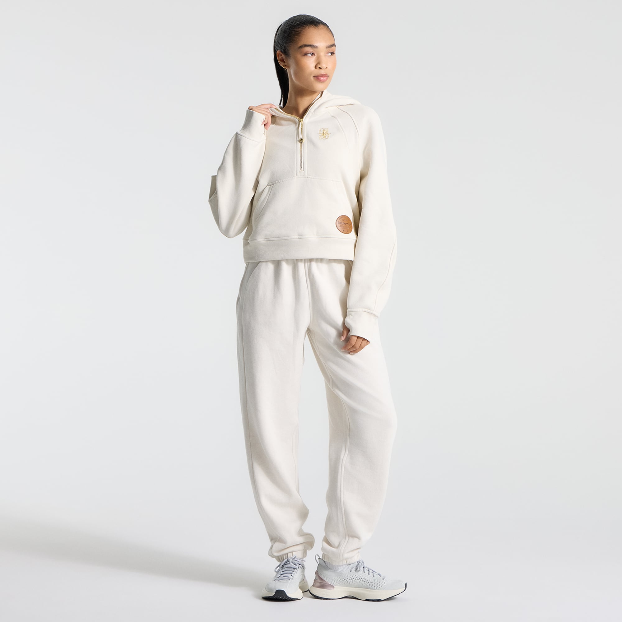 Sweat à capuche zippé oversize Seattle Mariners Scuba pour femme, couleur ivoire clair de lululemon