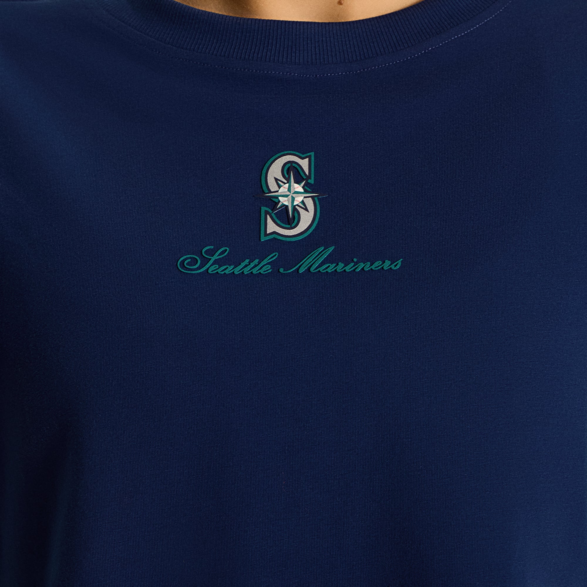 T-shirt court en coton biologique lululemon Midnight Shadow Seattle Mariners All Yours pour femme