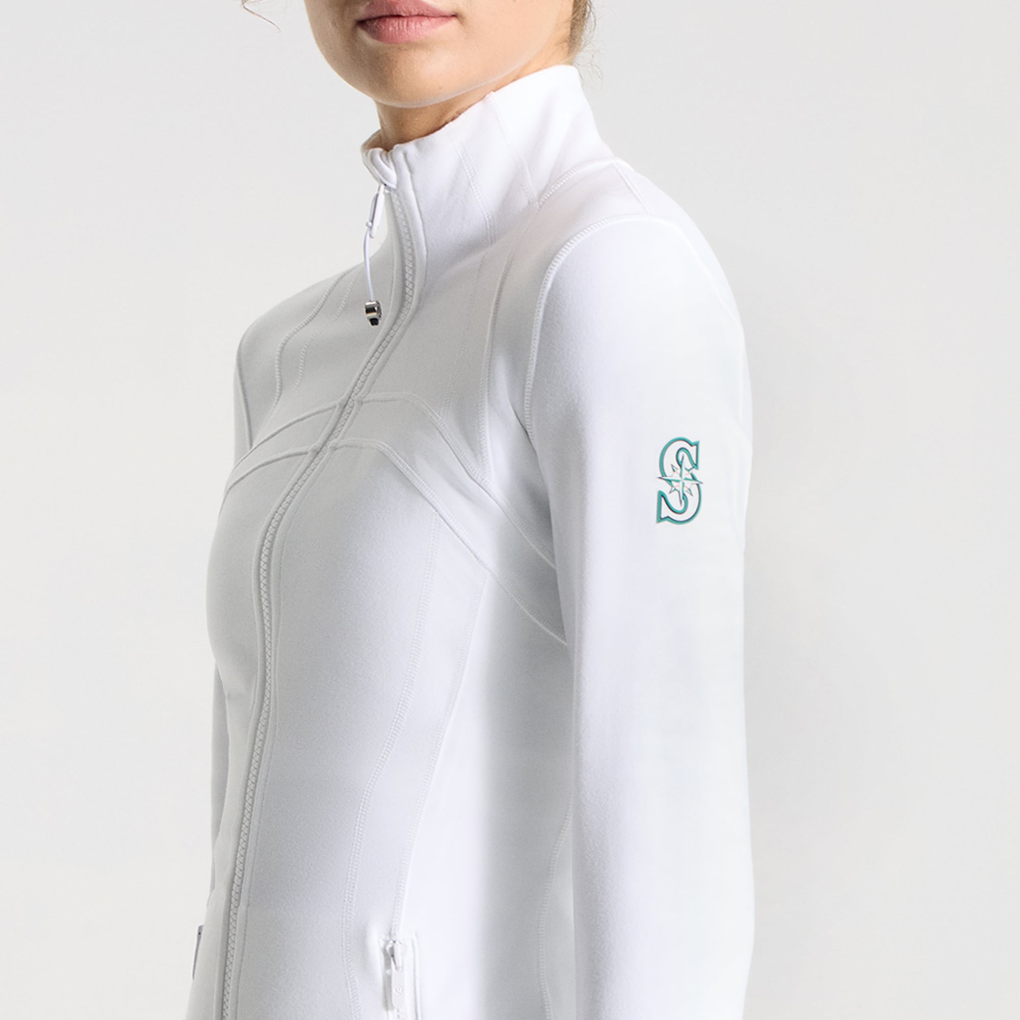 Veste Define blanche Seattle Mariners pour femmes de lululemon *Luon™