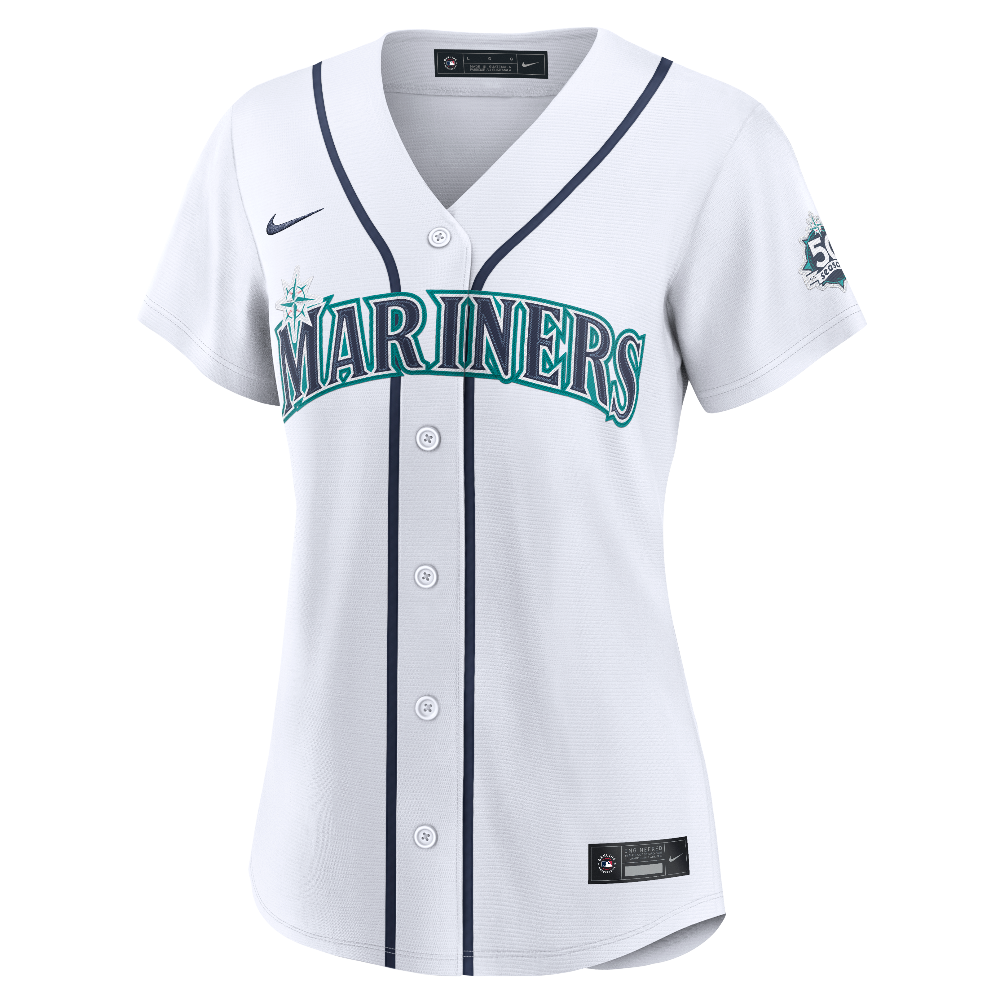 Women's Nike Cal Raleigh White Seattle Mariners Home 50th Season Stadium Jersey