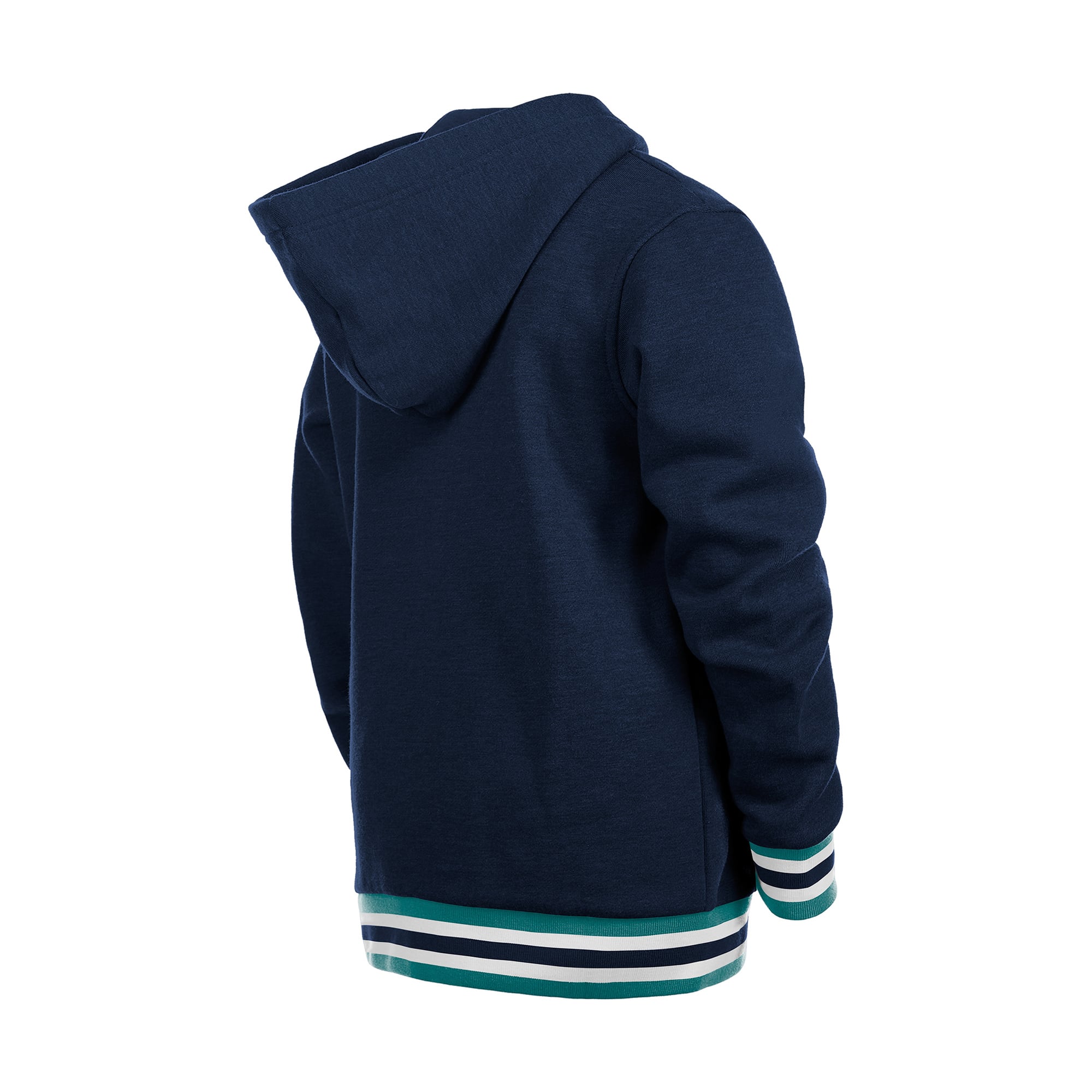 Youth New Era Navy Seattle Mariners Knit Trim Pullover Hoodie