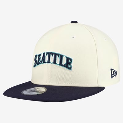  Seattle Mariners New Era Youth Two-Tone 9FIFTY Snapback Hat - White