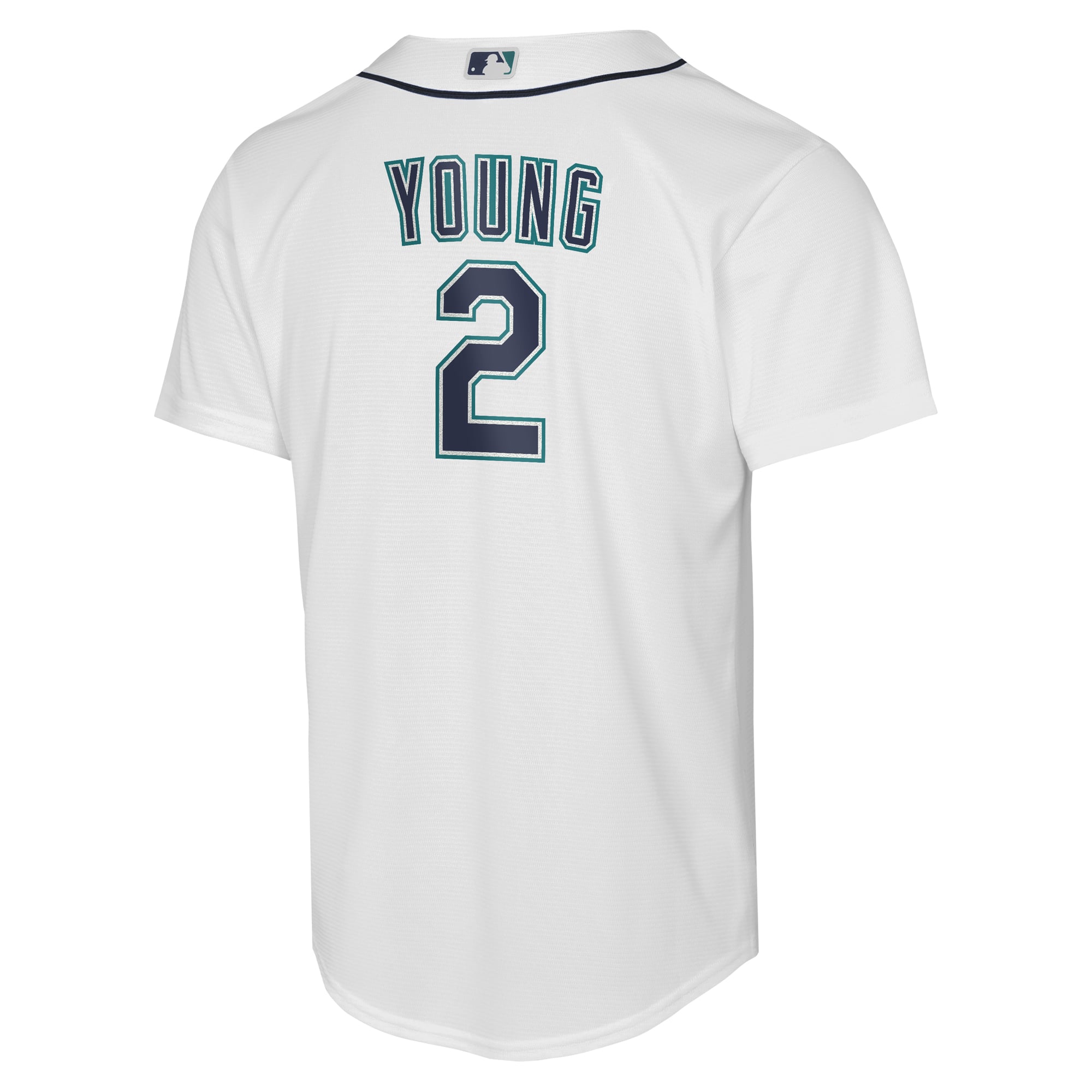 Maillot réplique domicile Nike Cole Young blanc des Mariners de Seattle pour enfant
