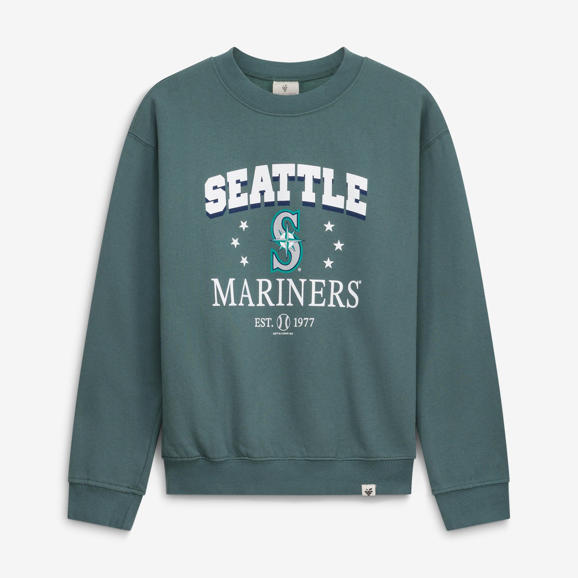 Youth Soft as a Grape Green Seattle Mariners Pigment Dye T-Shirt