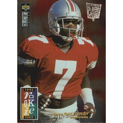 1995 Collector's Choice Player's Club Platinum #8 Joey Galloway