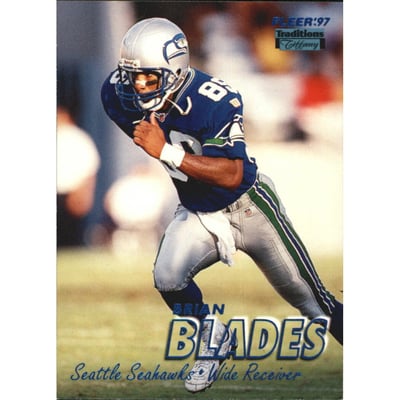 1997 Fleer Tiffany Blue #395 Brian Blades