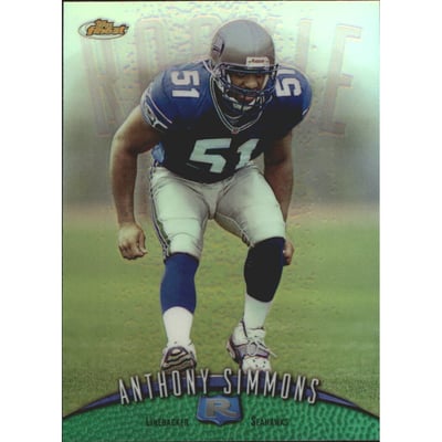 1998 Finest No-Protectors Refractors #147 Anthony Simmons