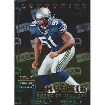 1998 Leaf Rookies and Stars Longevity #179 Anthony Simmons