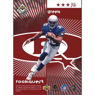 1998 UD Choice Starquest/Rookquest Red #SR21 D.Levens/A.Green
