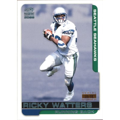 2000 Paramount Platinum Blue #224 Ricky Watters