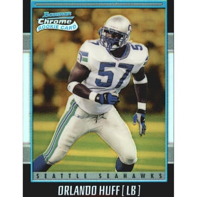2001 Bowman Chrome Gold Refractors #235 Orlando Huff