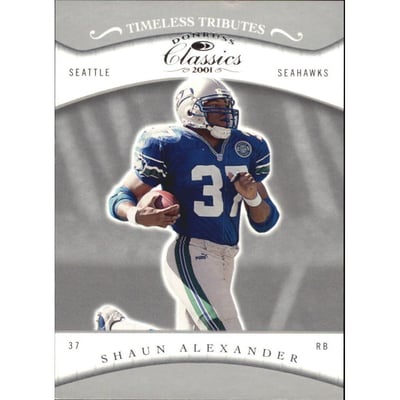 2001 Donruss Classics Timeless Tributes #82 Shaun Alexander