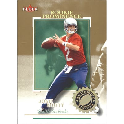 2001 Fleer Authority Prominence 75 #140 Josh Booty