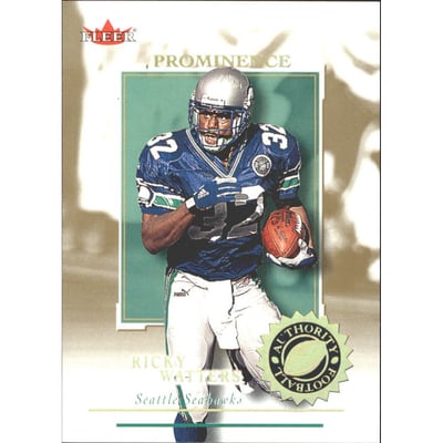 2001 Fleer Authority Prominence 75 #67 Ricky Watters