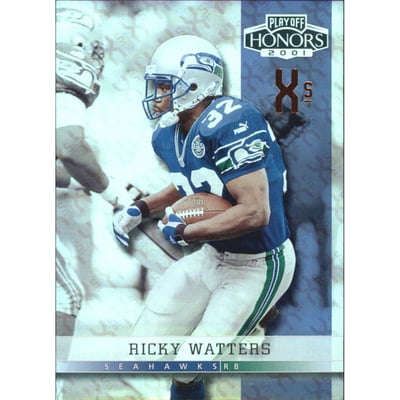 2001 Playoff Honors X's and O's #53 Ricky Watters/45