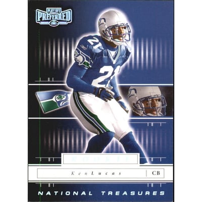 2001 Playoff Preferred National Treasures Silver #192 Ken Lucas