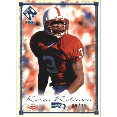 2001 Private Stock Blue Framed #169 Koren Robinson