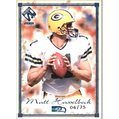 2001 Private Stock Blue Framed #88 Matt Hasselbeck