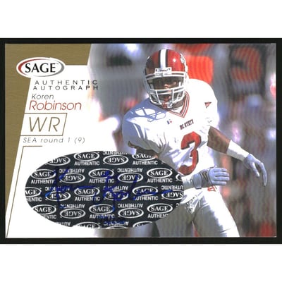 2001 SAGE Autographs Gold #A38 Koren Robinson